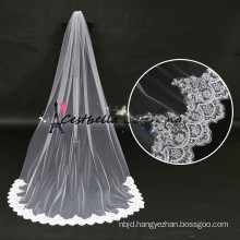 High Quality 1 Layer Long Lace 3M Bridal Veils Cathedral Bridal Bride Veils